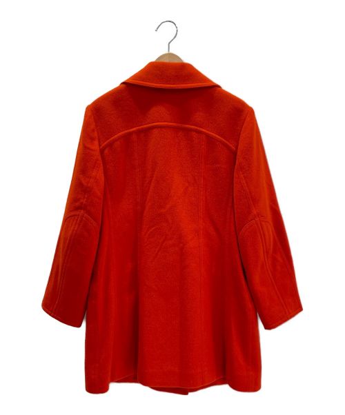 HERMES（エルメス）HERMES (エルメス) ダブルボタンコート オレンジ サイズ:38の古着・服飾アイテム