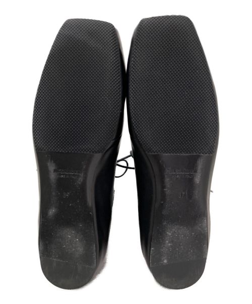 JIL SANDER（ジルサンダー）JIL SANDER (ジルサンダー) サイドゴアレースアップブーツ ブラック サイズ:37の古着・服飾アイテム