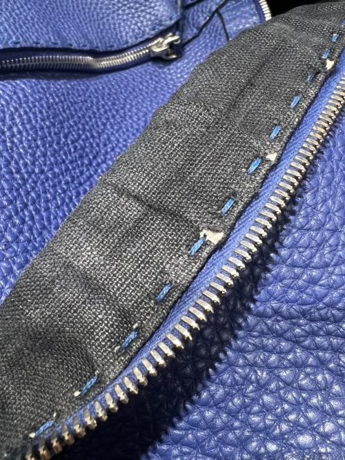 FENDI（フェンディ）FENDI (フェンディ) レザーバックパック ブルー サイズ:-の古着・服飾アイテム