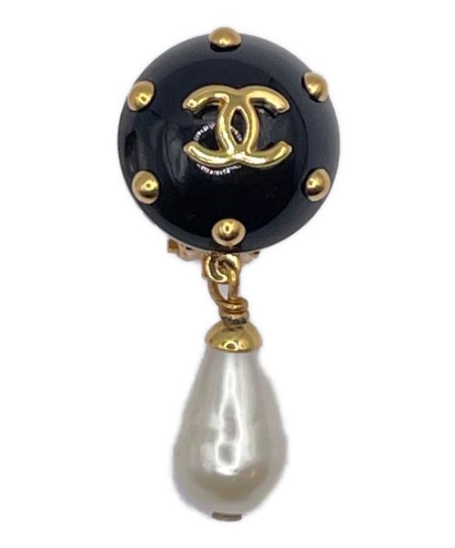 CHANEL（シャネル）CHANEL (シャネル) スイングパールイヤリング ブラックの古着・服飾アイテム