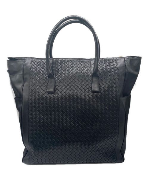 BOTTEGA VENETA（ボッテガベネタ）BOTTEGA VENETA (ボッテガベネタ) イントレチャートハンドバッグ ブラック サイズ:-の古着・服飾アイテム