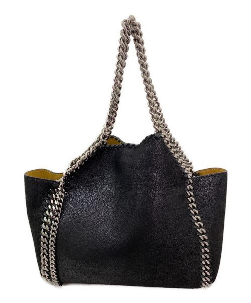 STELLA McCARTNEY（ステラマッカートニー）STELLA McCARTNEY (ステラマッカートニー) ファラベラ2wayリバーシブルバッグ ブラック×イエローの古着・服飾アイテム