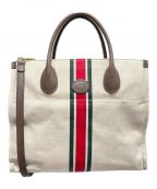 GUCCIグッチ）の古着「2wayトートバッグ」｜ベージュ