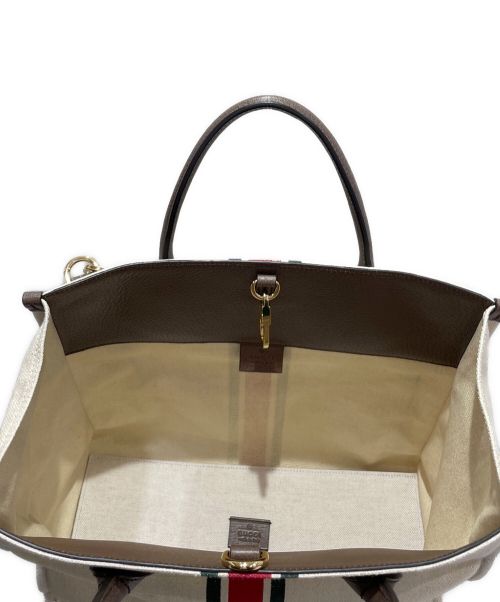 GUCCI（グッチ）GUCCI (グッチ) 2wayトートバッグ ベージュ サイズ:-の古着・服飾アイテム