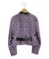 LOUIS VUITTON (ルイ ヴィトン) ツイードモノグラム柄ジャケット ネイビー×レッド サイズ:38：168000円