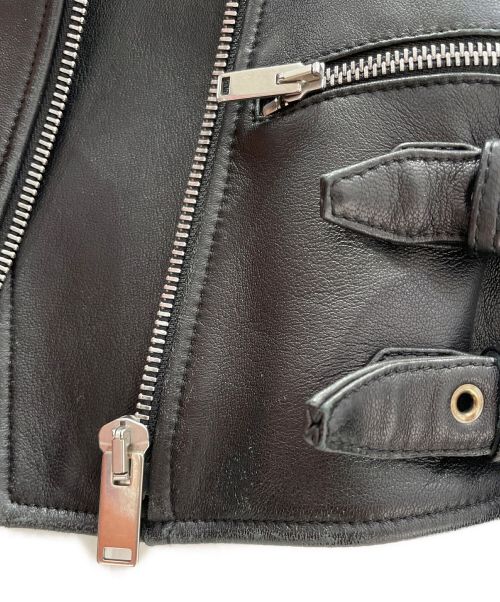 CELINE（セリーヌ）CELINE (セリーヌ) ライダースジャケット ブラック サイズ:36の古着・服飾アイテム
