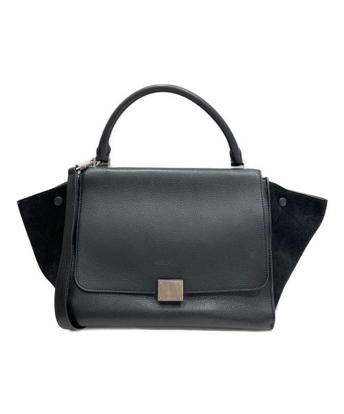 CELINE（セリーヌ）CELINE (セリーヌ) トラペーズミディアム ブラック サイズ:Mの古着・服飾アイテム