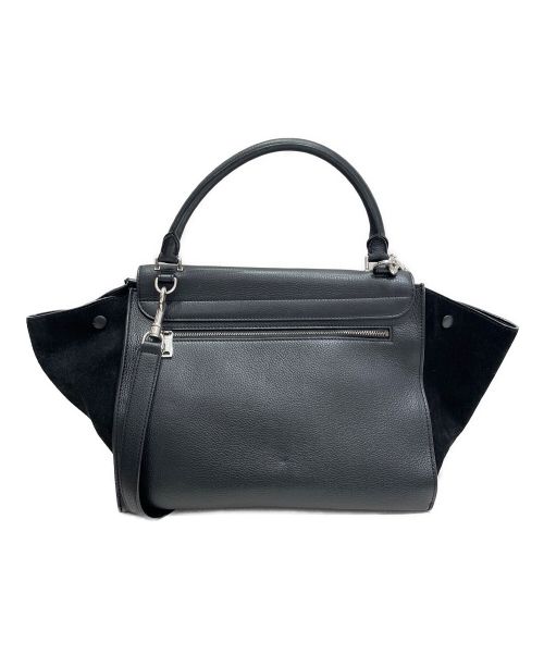 CELINE（セリーヌ）CELINE (セリーヌ) トラペーズミディアム ブラック サイズ:Mの古着・服飾アイテム