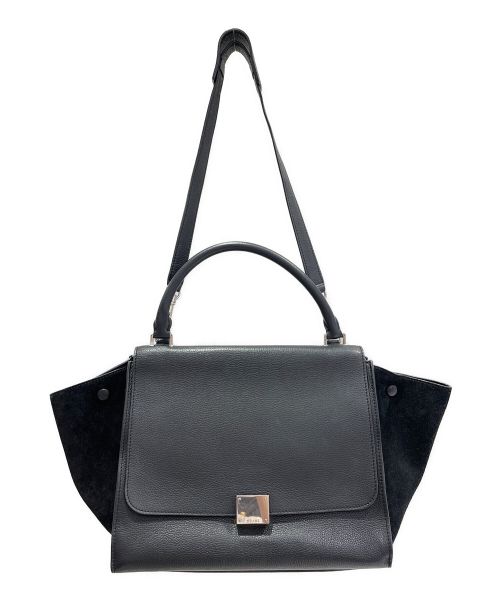 CELINE（セリーヌ）CELINE (セリーヌ) トラペーズミディアム ブラック サイズ:Mの古着・服飾アイテム
