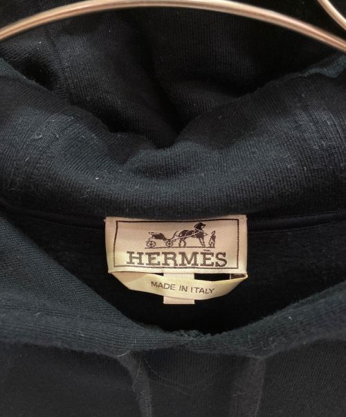 HERMES（エルメス）HERMES (エルメス) Sport capsule hooded sweater ネイビー サイズ:Lの古着・服飾アイテム