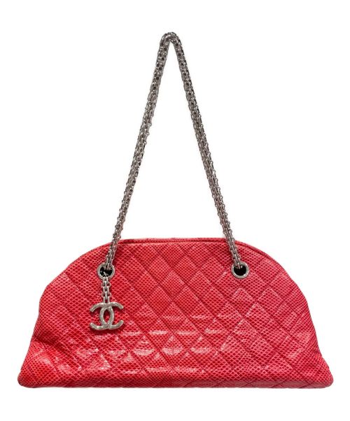 CHANEL（シャネル）CHANEL (シャネル) マドモワゼルボーリングバッグ レッド サイズ:-の古着・服飾アイテム