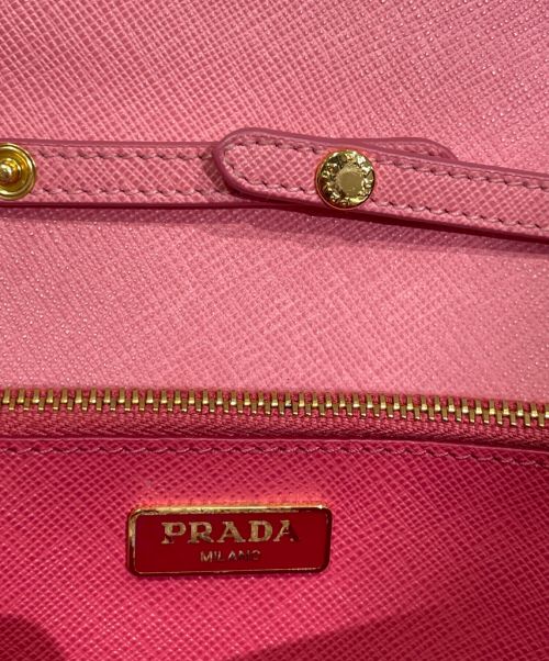 PRADA（プラダ）PRADA (プラダ) ショルダーウォレット ピンク サイズ:-の古着・服飾アイテム