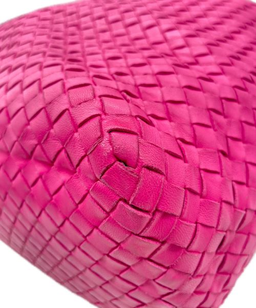BOTTEGA VENETA（ボッテガベネタ）BOTTEGA VENETA (ボッテガベネタ) イントレチャートトートバッグ ショッキングピンク サイズ:-の古着・服飾アイテム