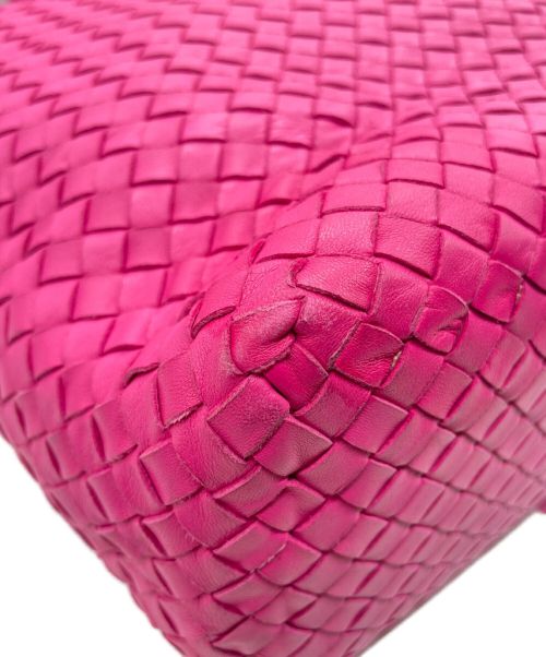 BOTTEGA VENETA（ボッテガベネタ）BOTTEGA VENETA (ボッテガベネタ) イントレチャートトートバッグ ショッキングピンク サイズ:-の古着・服飾アイテム