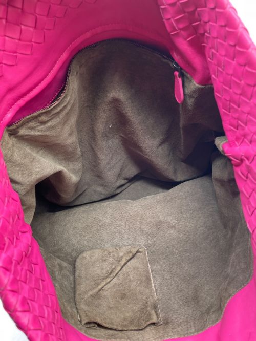 BOTTEGA VENETA（ボッテガベネタ）BOTTEGA VENETA (ボッテガベネタ) イントレチャートトートバッグ ショッキングピンク サイズ:-の古着・服飾アイテム