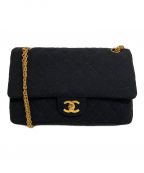 CHANELシャネル）の古着「シングルフラップマトラッセ」｜ブラック