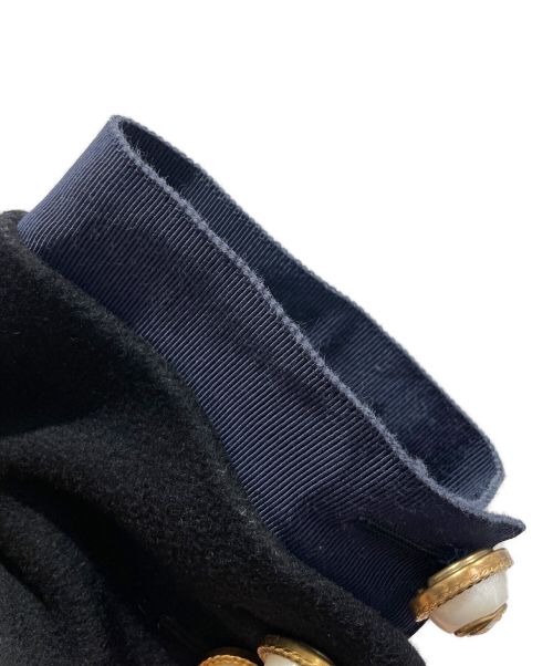 GUCCI（グッチ）GUCCI (グッチ) シェリーラインウールコート ブラック サイズ:40の古着・服飾アイテム