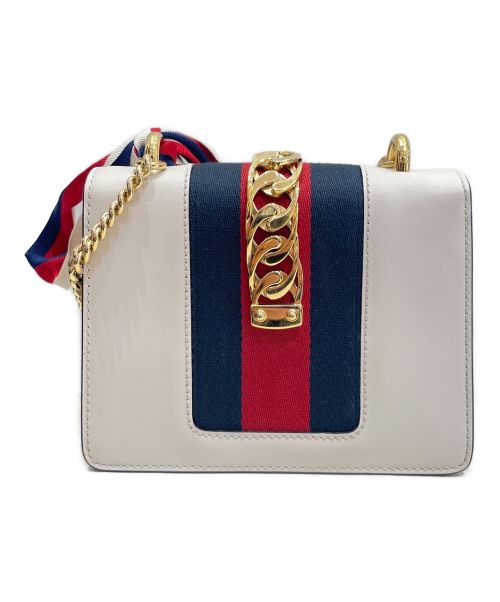 GUCCI（グッチ）GUCCI (グッチ) シルビィ ミニ ホワイトの古着・服飾アイテム