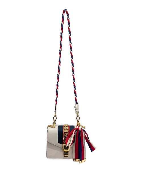 GUCCI（グッチ）GUCCI (グッチ) シルビィ ミニ ホワイトの古着・服飾アイテム