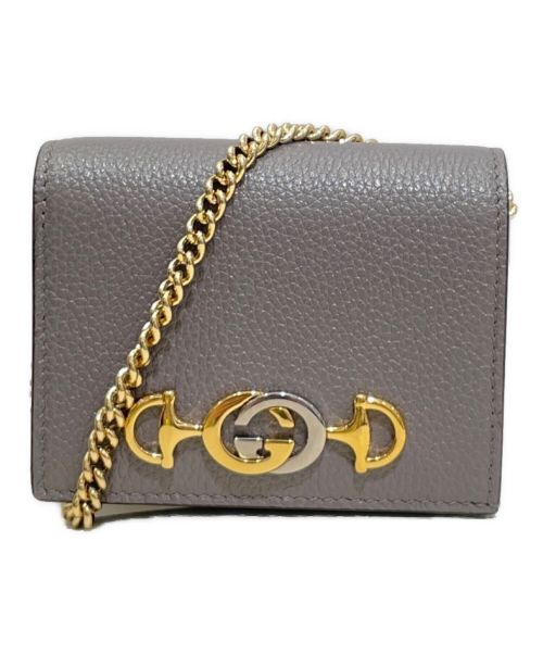 GUCCI（グッチ）GUCCI (グッチ) コインカードケース グレー サイズ:-の古着・服飾アイテム