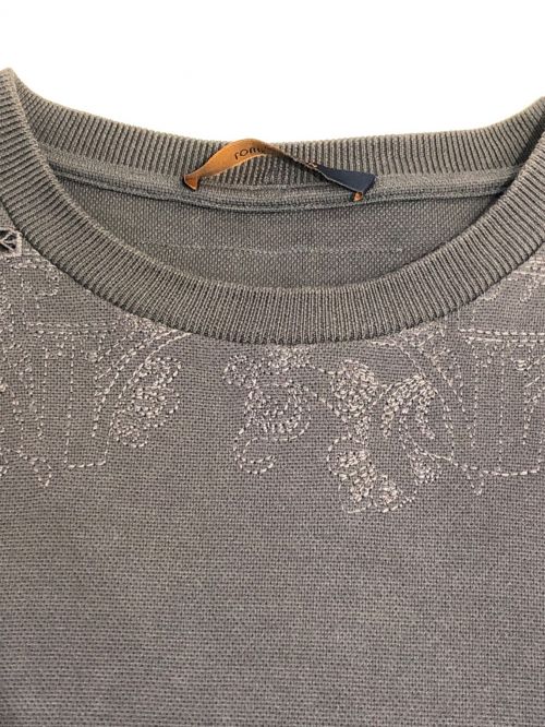 LOUIS VUITTON（ルイ ヴィトン）LOUIS VUITTON (ルイ ヴィトン) Embroidery Notre Dame Cathedral Tee グレー サイズ:Mの古着・服飾アイテム