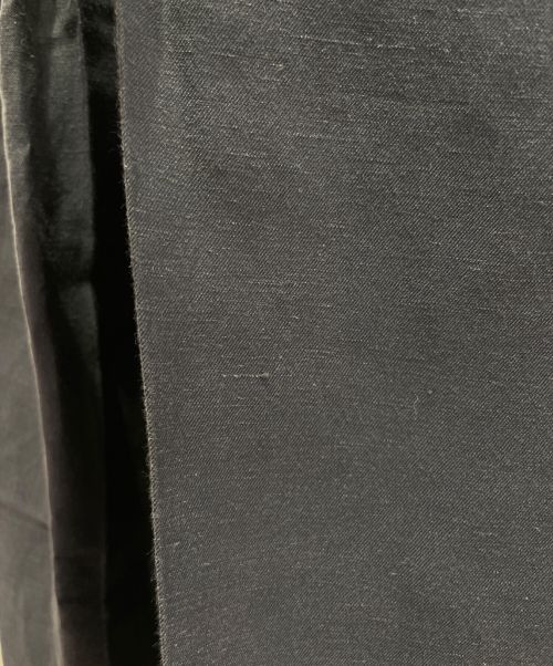 CELINE（セリーヌ）CELINE (セリーヌ) リネン混タックワイドパンツ ネイビー サイズ:36の古着・服飾アイテム
