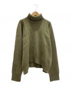 CELINEセリーヌ）の古着「チャンキーニット」｜オリーブ