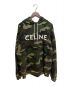 CELINE（セリーヌ）の古着「カモフラージュ ルーズ スウェットシャツ」｜オリーブ