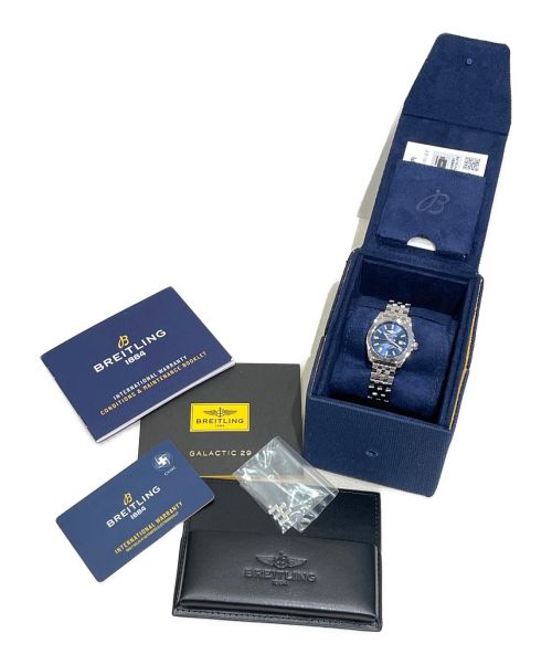 BREITLING（ブライトリング）BREITLING (ブライトリング) ギャラクティック29スリーク ブルー サイズ:29mmの古着・服飾アイテム