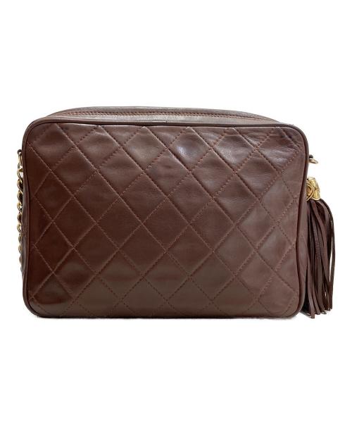CHANEL（シャネル）CHANEL (シャネル) フリンジショルダーバッグ ブラウンの古着・服飾アイテム
