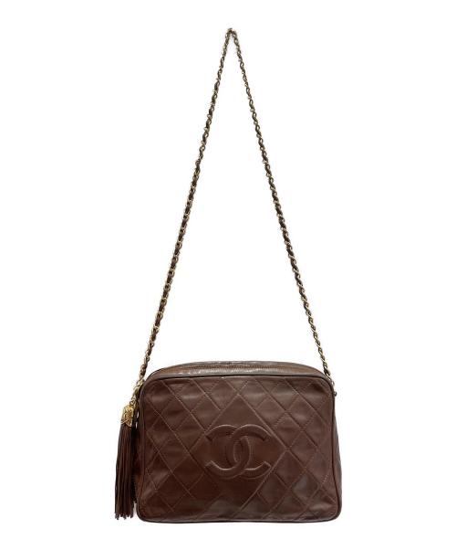 CHANEL（シャネル）CHANEL (シャネル) フリンジショルダーバッグ ブラウンの古着・服飾アイテム