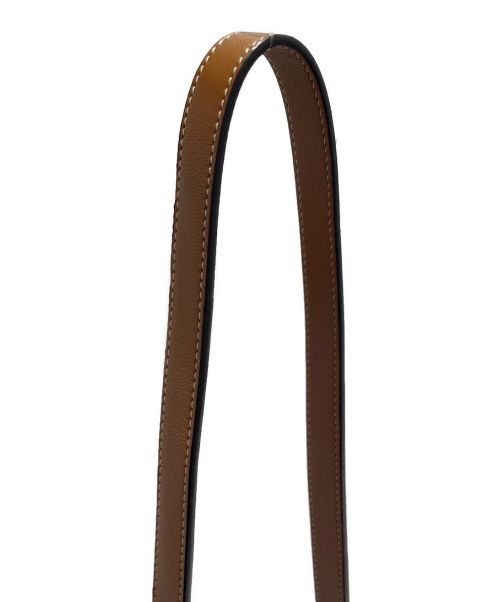CELINE（セリーヌ）CELINE (セリーヌ) ストラップ付きラウンドパース ブラウン サイズ:ｰの古着・服飾アイテム