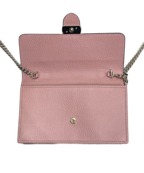 GUCCI（グッチ）GUCCI (グッチ) インターロッキングGチェーンウォレット ピンク サイズ:-の古着・服飾アイテム