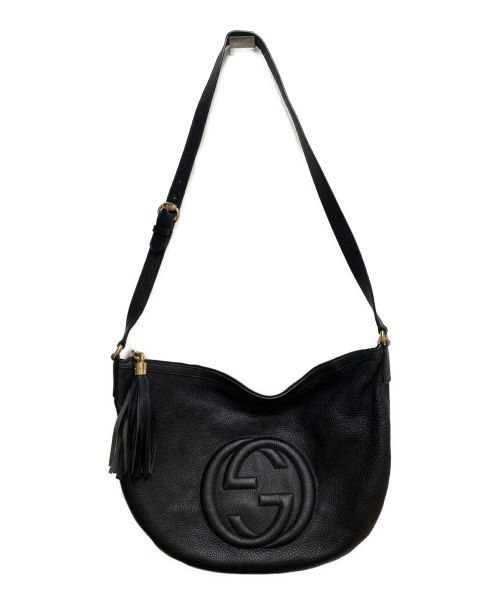 GUCCI（グッチ）GUCCI (グッチ) ソーホーショルダーバッグ ブラックの古着・服飾アイテム