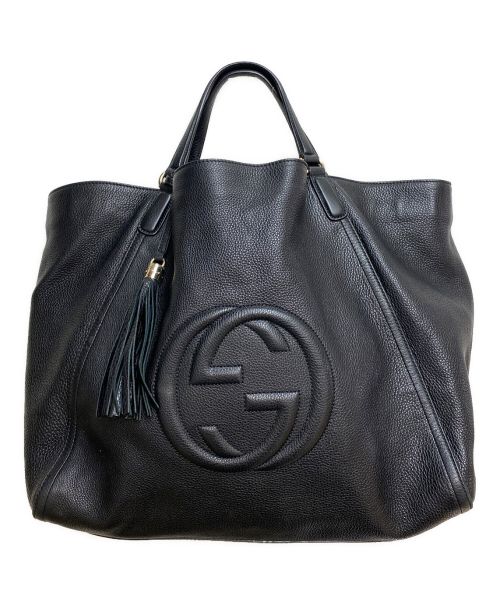 GUCCI（グッチ）GUCCI (グッチ) ソーホートートバッグ ブラック サイズ:-の古着・服飾アイテム