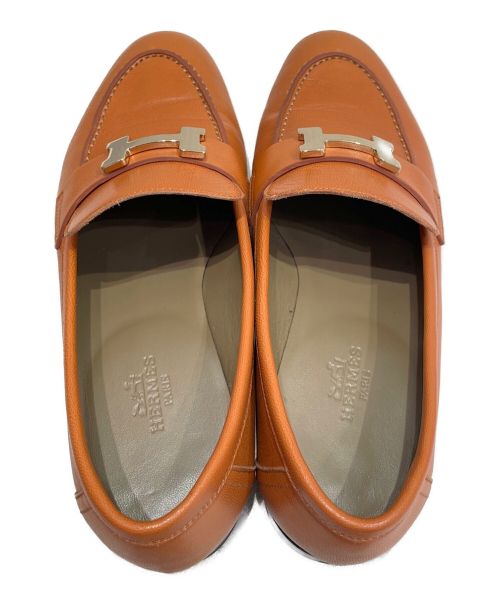 HERMES（エルメス）HERMES (エルメス) コンスタンスモカシン オレンジ サイズ:36の古着・服飾アイテム