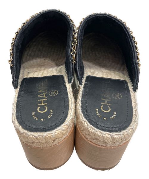 CHANEL（シャネル）CHANEL (シャネル) マトラッセサボサンダル ブラック サイズ:39の古着・服飾アイテム