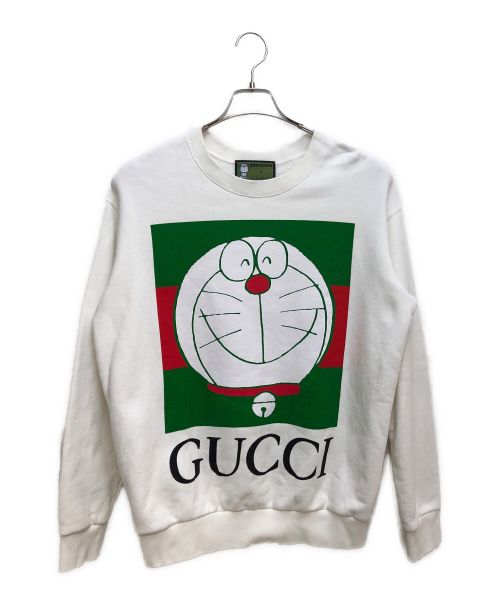 GUCCI（グッチ）GUCCI (グッチ) ×ドラえもん オーバーサイズスウェット ホワイト サイズ:XSの古着・服飾アイテム