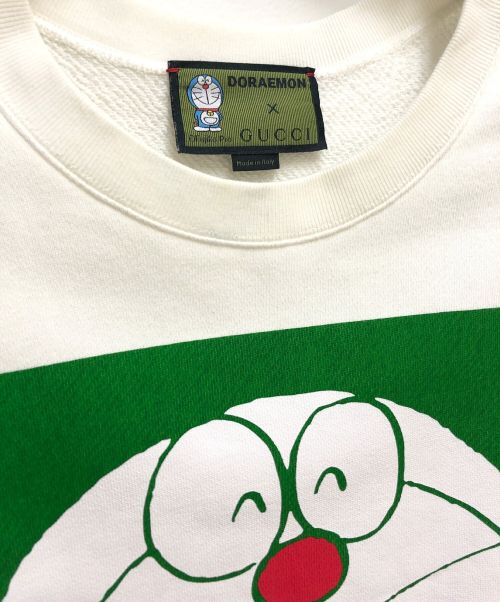 GUCCI（グッチ）GUCCI (グッチ) ×ドラえもん オーバーサイズスウェット ホワイト サイズ:XSの古着・服飾アイテム