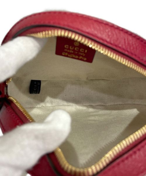 GUCCI（グッチ）GUCCI (グッチ) ミニGGスプリームショルダーバッグ レッド×ブラウン サイズ:-の古着・服飾アイテム
