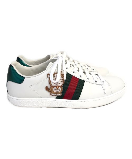 GUCCI（グッチ）GUCCI (グッチ) ×ドラえもん ローカットスニーカー ホワイト サイズ:36の古着・服飾アイテム