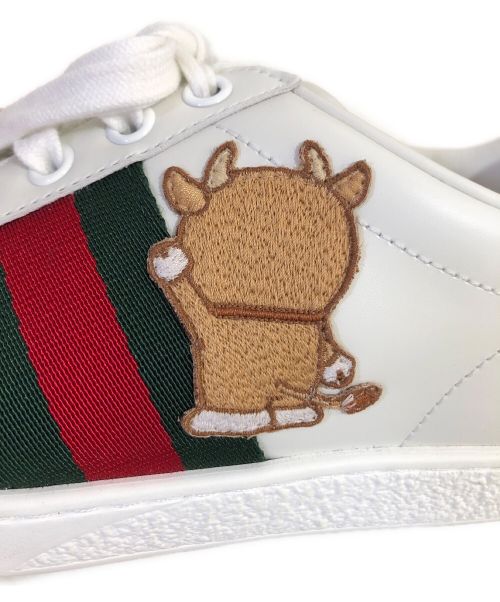 GUCCI（グッチ）GUCCI (グッチ) ×ドラえもん ローカットスニーカー ホワイト サイズ:36の古着・服飾アイテム