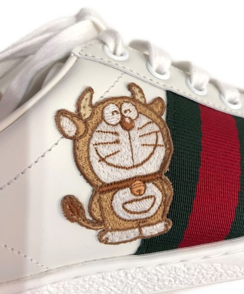 GUCCI（グッチ）GUCCI (グッチ) ×ドラえもん ローカットスニーカー ホワイト サイズ:36の古着・服飾アイテム