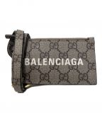 GUCCI×BALENCIAGAグッチ×バレンシアガ）の古着「ストラップ付カードケース」｜ブラウン