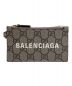 GUCCI×BALENCIAGA (グッチ×バレンシアガ) ストラップ付カードケース ブラウン サイズ:-：44800円