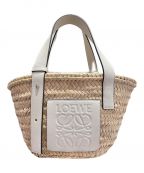 LOEWEロエベ）の古着「バスケットバッグスモール」｜ベージュ×ホワイト
