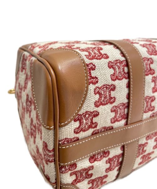 CELINE（セリーヌ）CELINE (セリーヌ) トリオンフエンブロイダリースモールボストン ブラウン サイズ:-の古着・服飾アイテム