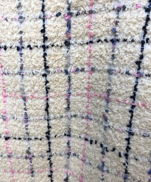 GUCCI（グッチ）GUCCI (グッチ) ツイードミニスカート ホワイト サイズ:42 未使用品の古着・服飾アイテム