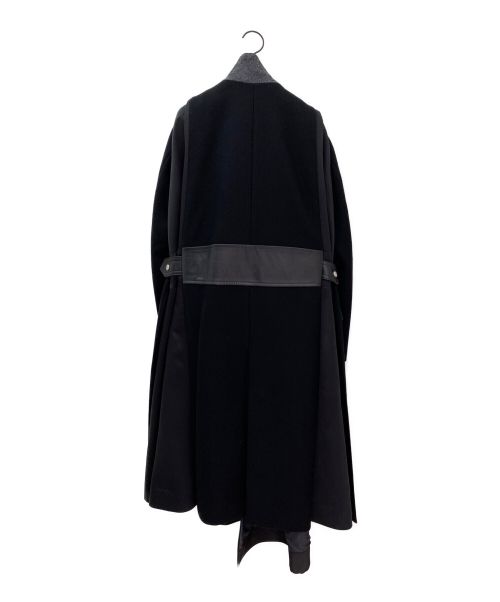 sacai（サカイ）sacai (サカイ) 2WAYビジューウールコート ブラック サイズ:1 未使用品の古着・服飾アイテム