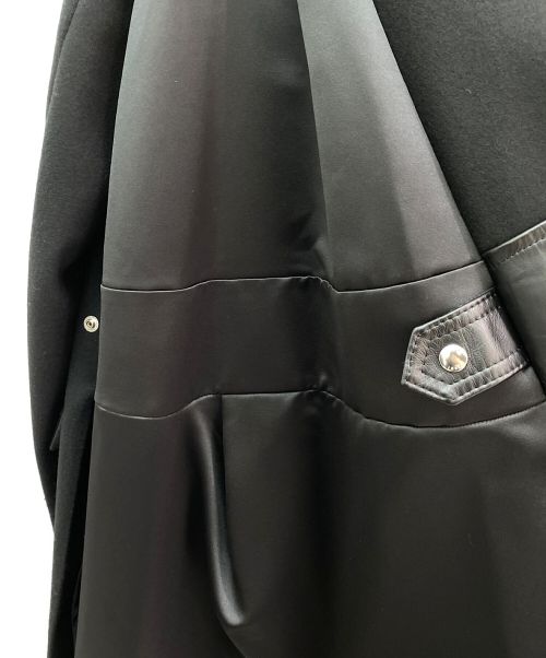 sacai（サカイ）sacai (サカイ) 2WAYビジューウールコート ブラック サイズ:1 未使用品の古着・服飾アイテム